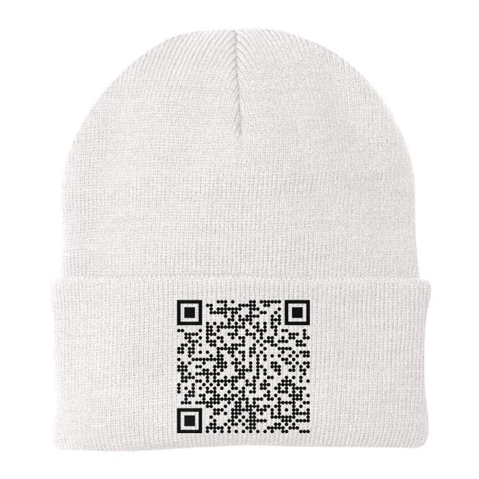 Trump Dance Qr Funny President Trump Dancing Code Knit Cap Winter Beanie