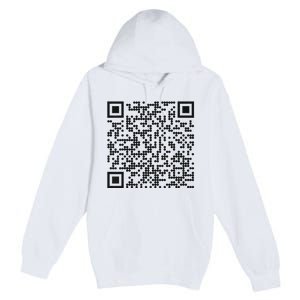 Trump Dance Qr Funny President Trump Dancing Code Premium Pullover Hoodie