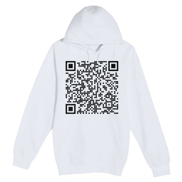 Trump Dance Qr Funny President Trump Dancing Code Premium Pullover Hoodie