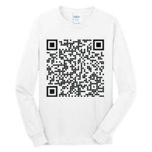 Trump Dance Qr Funny President Trump Dancing Code Tall Long Sleeve T-Shirt