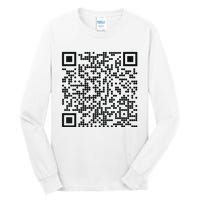 Trump Dance Qr Funny President Trump Dancing Code Tall Long Sleeve T-Shirt