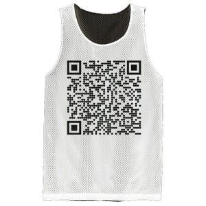 Trump Dance Qr Funny President Trump Dancing Code Mesh Reversible Basketball Jersey Tank