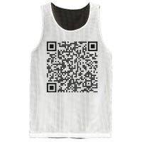 Trump Dance Qr Funny President Trump Dancing Code Mesh Reversible Basketball Jersey Tank