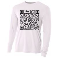 Trump Dance Qr Funny President Trump Dancing Code Cooling Performance Long Sleeve Crew