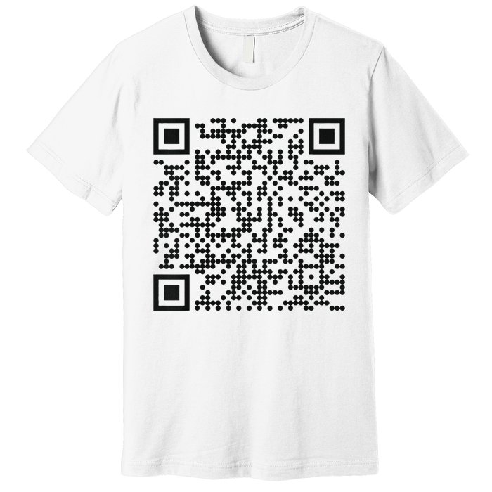 Trump Dance Qr Funny President Trump Dancing Code Premium T-Shirt