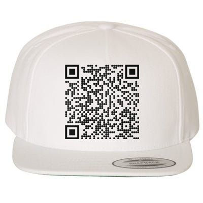 Trump Dance Qr Funny President Trump Dancing Code Wool Snapback Cap