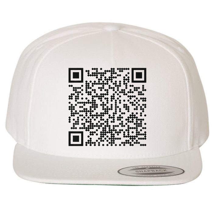 Trump Dance Qr Funny President Trump Dancing Code Wool Snapback Cap