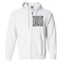 Trump Dance Qr Funny President Trump Dancing Code Full Zip Hoodie