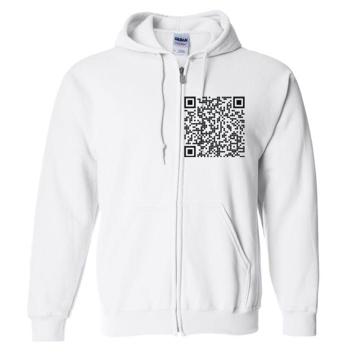 Trump Dance Qr Funny President Trump Dancing Code Full Zip Hoodie