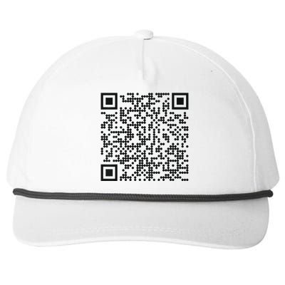 Trump Dance Qr Funny President Trump Dancing Code Snapback Five-Panel Rope Hat