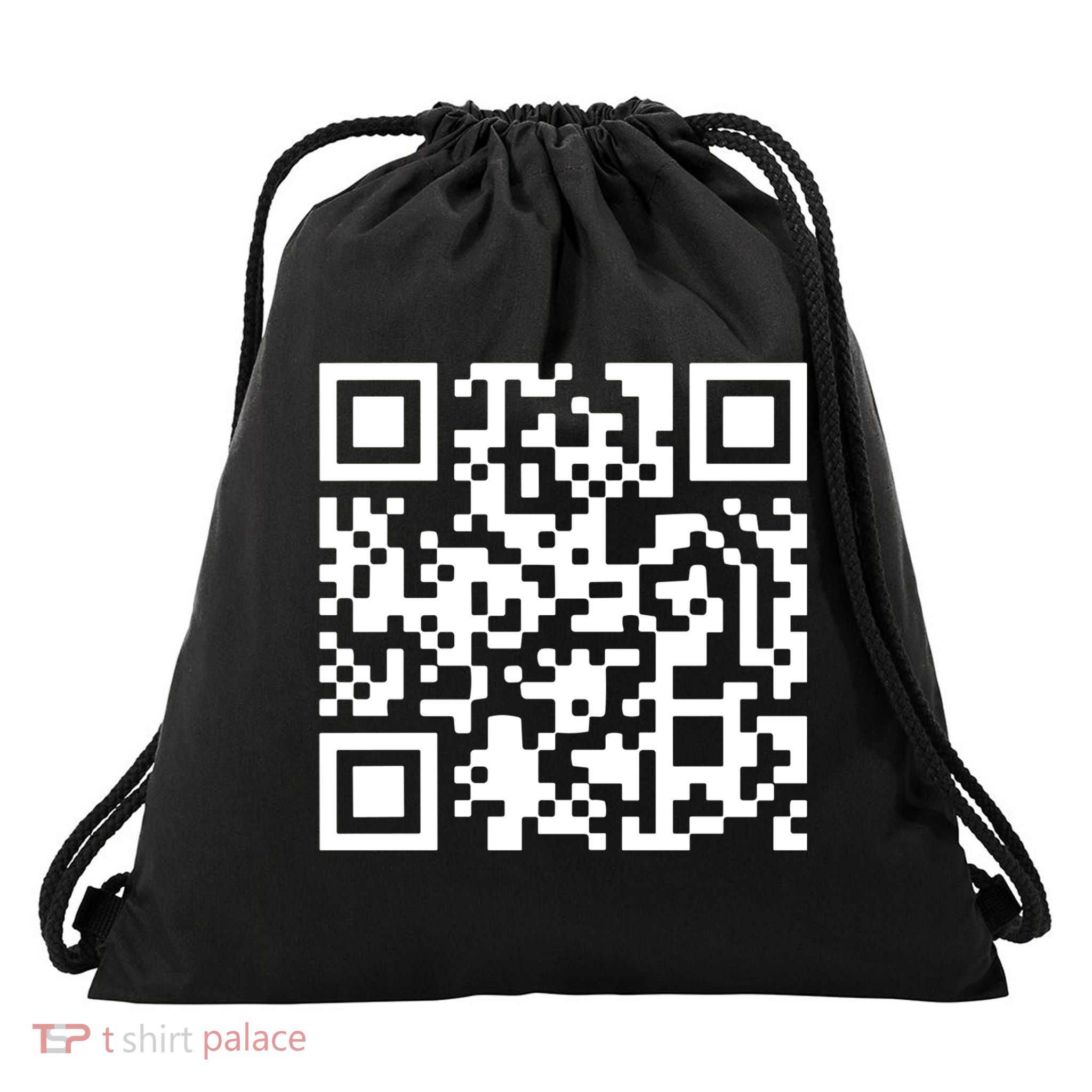Trump Dancing Qr Code Drawstring Bag