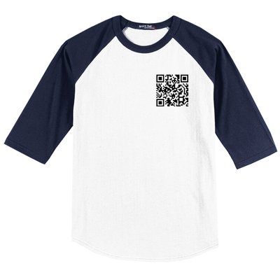 Trump Dancing Qr Code Baseball Sleeve Shirt