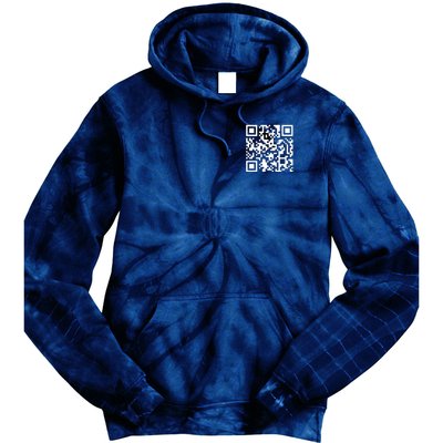 Trump Dancing Qr Code Tie Dye Hoodie