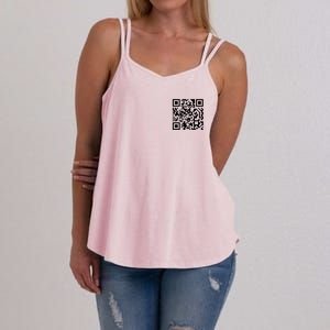 Trump Dancing Qr Code Women's Strappy Tank