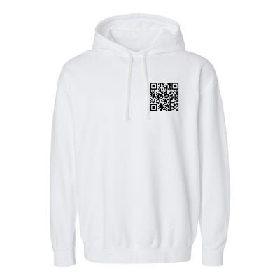 Trump Dancing Qr Code Garment-Dyed Fleece Hoodie