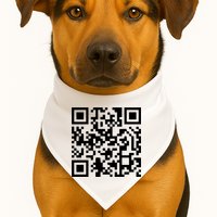 Trump Dancing Qr Code USA-Made Doggie Bandana