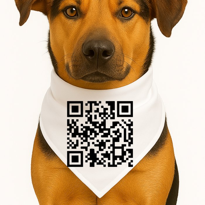 Trump Dancing Qr Code USA-Made Doggie Bandana