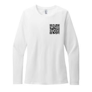 Trump Dancing Qr Code Womens CVC Long Sleeve Shirt