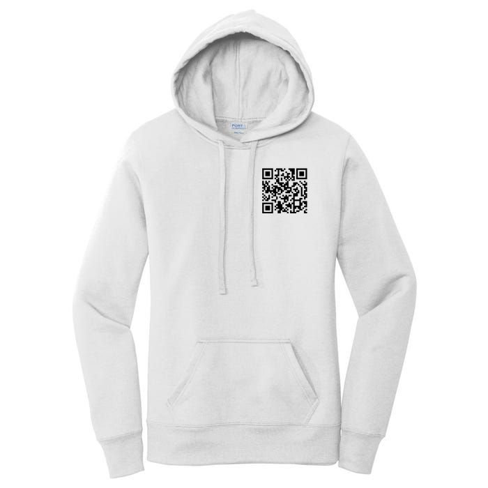 Trump Dancing Qr Code Women's Pullover Hoodie