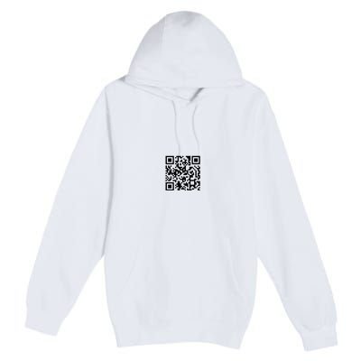 Trump Dancing Qr Code Premium Pullover Hoodie