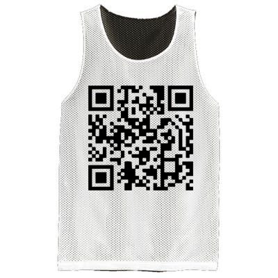 Trump Dancing Qr Code Mesh Reversible Basketball Jersey Tank