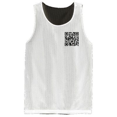 Trump Dancing Qr Code Mesh Reversible Basketball Jersey Tank