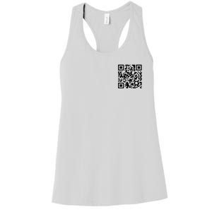 Trump Dancing Qr Code Women's Racerback Tank