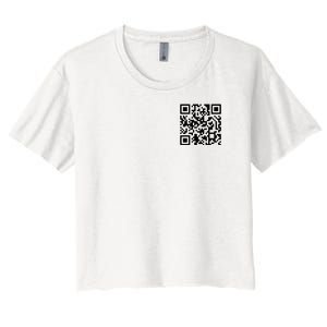 Trump Dancing Qr Code Women's Crop Top Tee