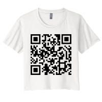 Trump Dancing Qr Code Women's Crop Top Tee