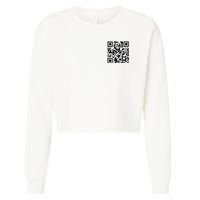 Trump Dancing Qr Code Cropped Pullover Crew