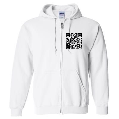 Trump Dancing Qr Code Full Zip Hoodie