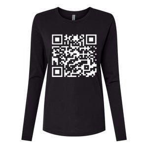 Trump Dance Qr Code Womens Cotton Relaxed Long Sleeve T-Shirt