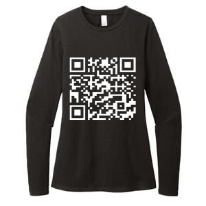 Trump Dance Qr Code Womens CVC Long Sleeve Shirt