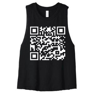 Trump Dance Qr Code Women's Racerback Cropped Tank