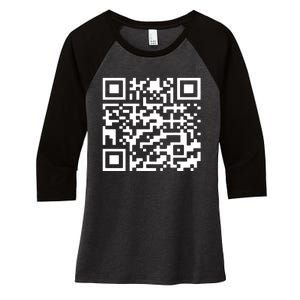 Trump Dance Qr Code Women's Tri-Blend 3/4-Sleeve Raglan Shirt