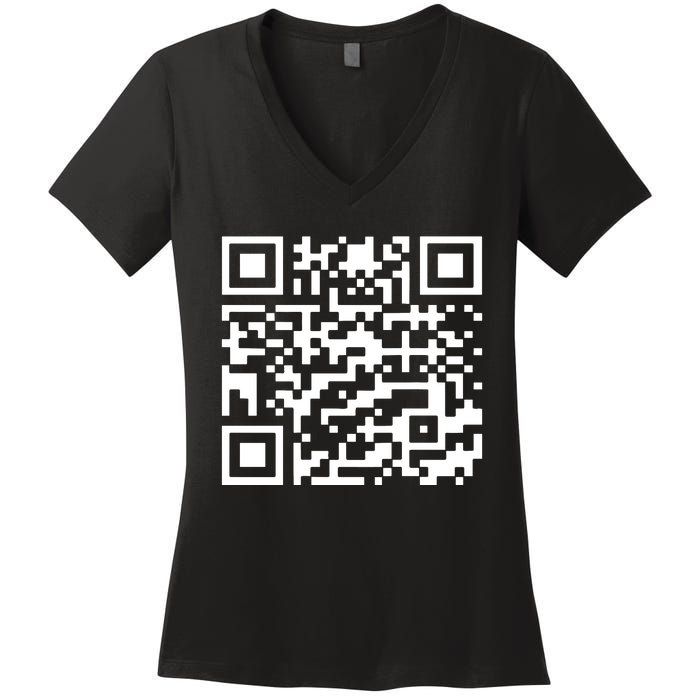 Trump Dance Qr Code Women's V-Neck T-Shirt