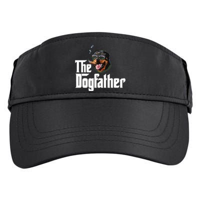 The Dogfather Rottweiler Funny Dog Owner Gift Dog Lover Adult Drive Performance Visor