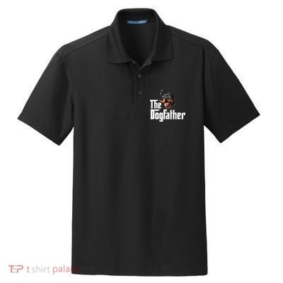 The Dogfather Rottweiler Funny Dog Owner Gift Dog Lover Dry Zone Grid Polo