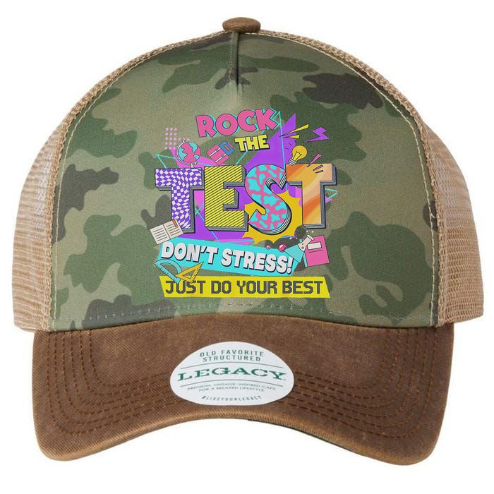 Test Day, Rock The Test Don't Stress Just Do Your Best Legacy Tie Dye Trucker Hat