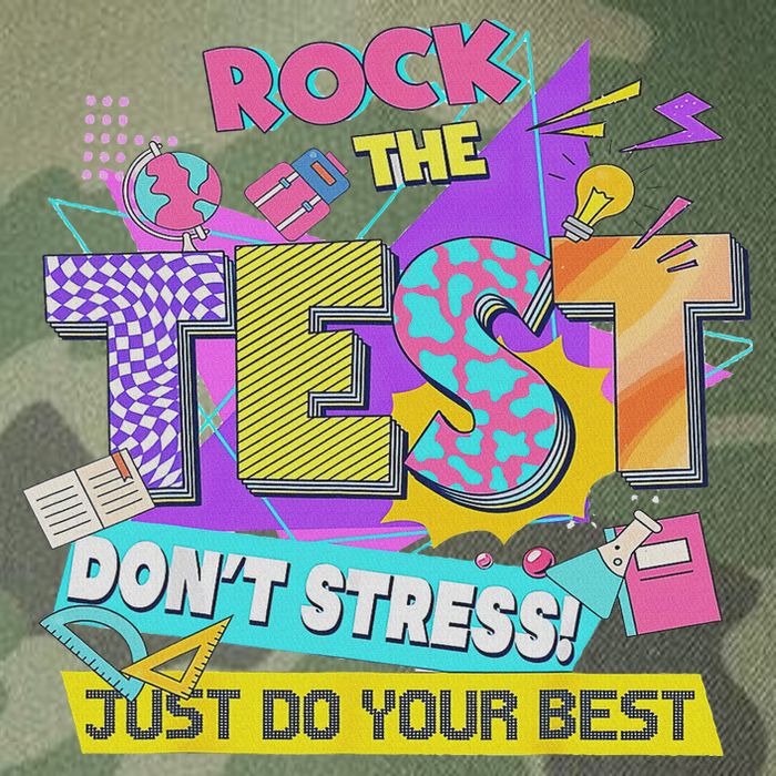 Test Day, Rock The Test Don't Stress Just Do Your Best Legacy Tie Dye Trucker Hat
