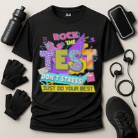 Test Day, Rock The Test Don't Stress Just Do Your Best Cooling Performance Crew T-Shirt