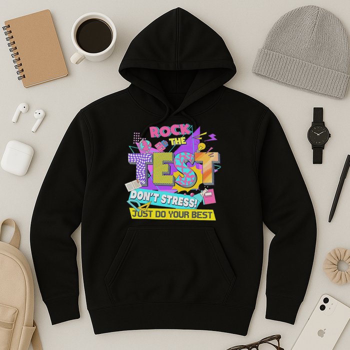 Test Day, Rock The Test Don't Stress Just Do Your Best Hoodie