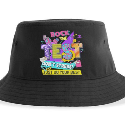 Test Day, Rock The Test Don't Stress Just Do Your Best Sustainable Bucket Hat