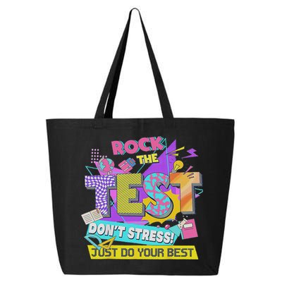 Test Day, Rock The Test Don't Stress Just Do Your Best 25L Jumbo Tote