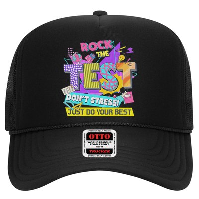 Test Day, Rock The Test Don't Stress Just Do Your Best Trucker Hat