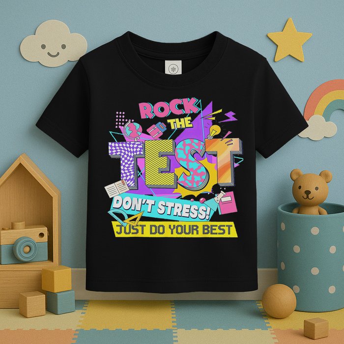 Test Day, Rock The Test Don't Stress Just Do Your Best Toddler T-Shirt