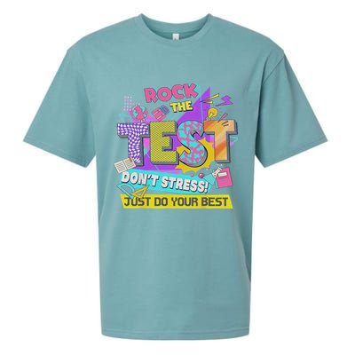 Test Day, Rock The Test Don't Stress Just Do Your Best Sueded Cloud Jersey T-Shirt