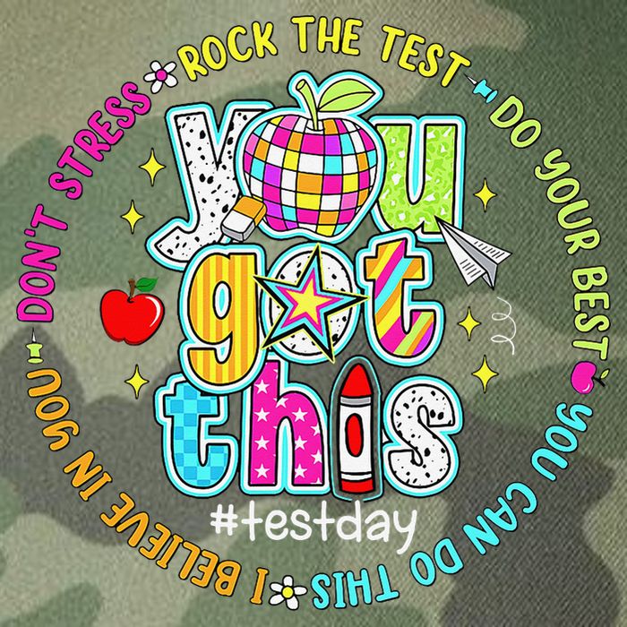 Test Day Rock The Test Teacher Testing Day You Got This Legacy Tie Dye Trucker Hat