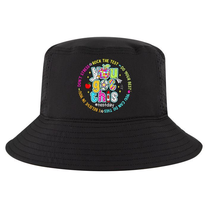 Test Day Rock The Test Teacher Testing Day You Got This Cool Comfort Performance Bucket Hat