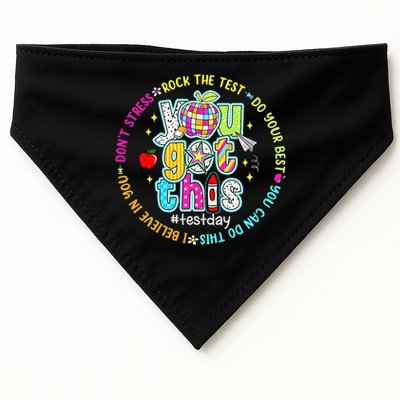 Test Day Rock The Test Teacher Testing Day You Got This USA-Made Doggie Bandana
